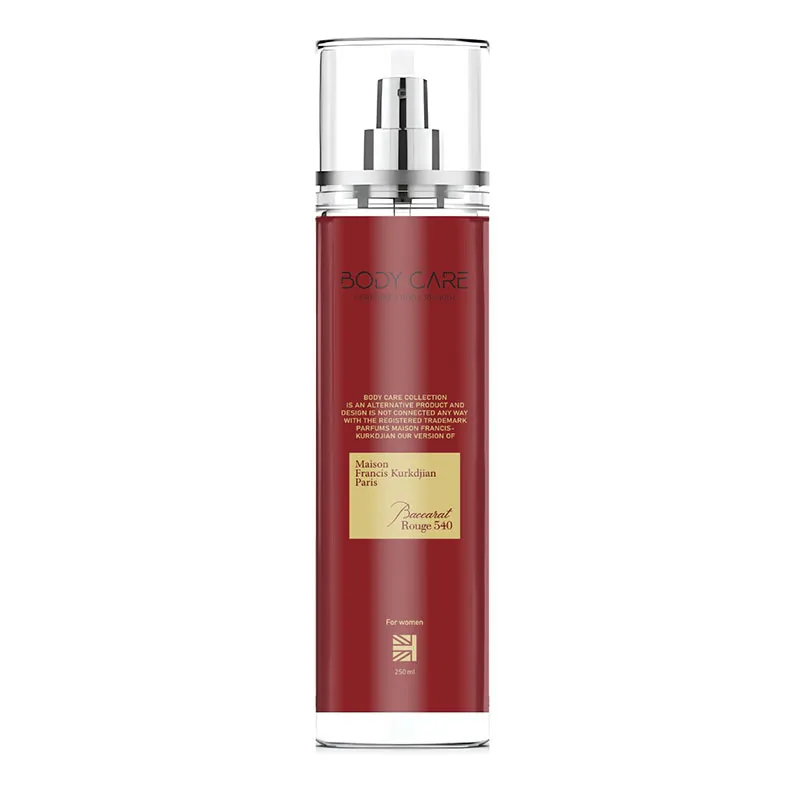 بادی‌اسپلش زنانه باکارات رژ اکسترایت 540 Baccarat Rouge 540 Extrait Body Splash بادی کر